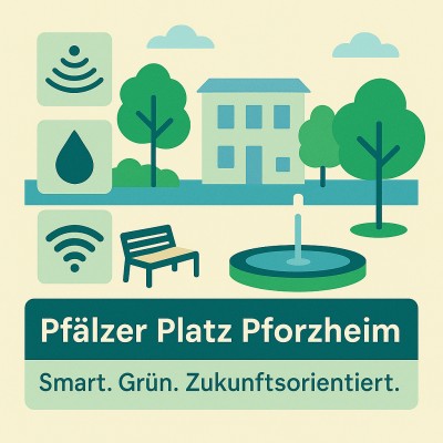Pfälzer Platz neu gestaltet: Pforzheim setzt auf Smart-City-Lösung
